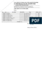 Fakultas Teknik Dan Ilmu Komputer: Kartu Rencana Studi (KRS)