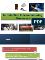 # Lecture 1 and 2 Introduction To Manufacturing and Casting