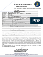 Constancia de Recepción de Denuncia: FGE/DGTI/1 - 00112273/2024