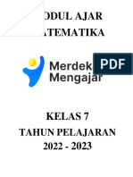 Modul Ajar Matematika: Tahun Pelajaran 2022