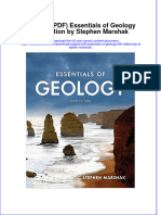 Original PDF Essentials of Geology 5th Edition by Stephen Marshak PDF