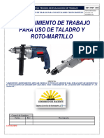Sst-005-Procedimmiento de Trabajo para Uso de Taladro y Roto Martillo