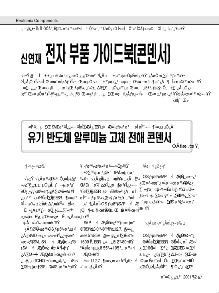 전자부품 가이드북1-콘덴서 | PDF