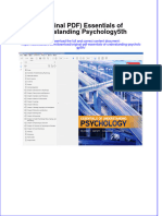 Original PDF Essentials of Understanding Psychology5th PDF