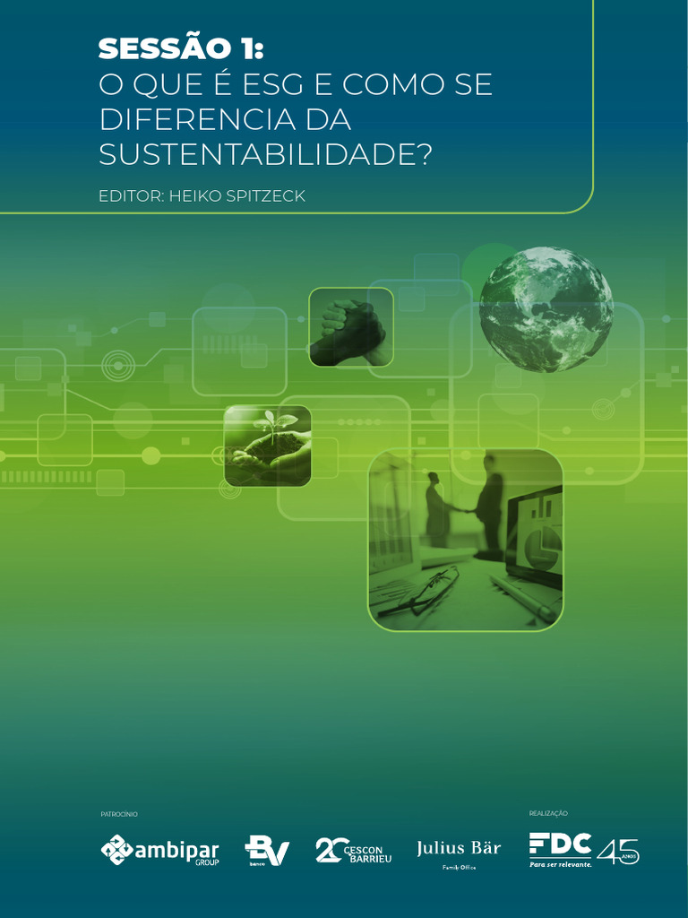 ESG X Sustentabilidade | PDF | Sustentabilidade | Corporações