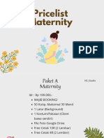 Pricelist Maternity