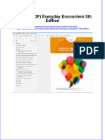 Original PDF Everyday Encounters 5th Edition PDF