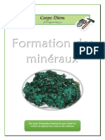 La Formation Des Roches Et Mineraux (Sciences de La Terre - Carpe Diem)