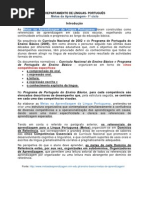 MetasAprendizagemLP1ciclo