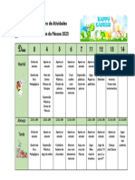 Plano de Atividades Das Ferias Da Páscoa Academia 2023 para PDF