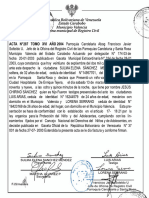 Partida de Nacimiento de Valencia Estado Carabobo