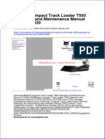 Bobcat Compact Track Loader t595 Operation and Maintenance Manual 7418334 2020