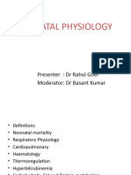 Neonatal Physiology