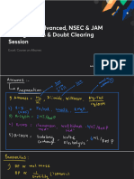 JEE Mains Advanced NSEC JAM Through PYQs Doubt Clearing Session With Anno