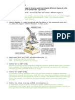 B1 Cell Ultrastructure and Microscopy Learning Goals