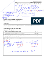 7 - Solving Quadratic Equations Solutions