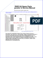 BT Forklift Rwe120 Spare Parts Catalog Operator Service Manual
