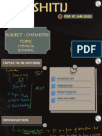 Chemical Bonding 01 - Class Notes - Kshitij (IIT JAM)