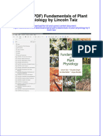 Original PDF Fundamentals of Plant Physiology by Lincoln Taiz PDF