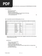 Excel Exercise Exam Style Ans