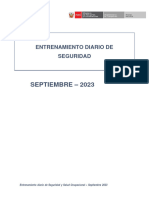 Entrenamiento Diario de Seguridad - Septiembre 2023