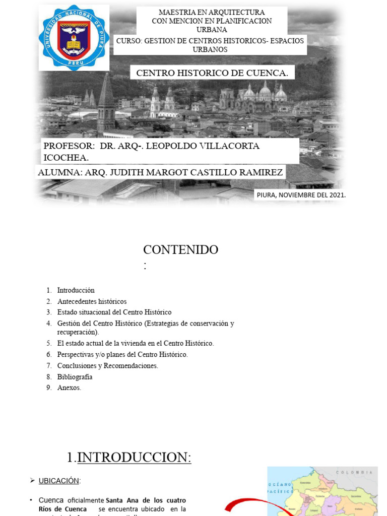 Centro Historico De Cuenca Pdf