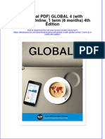 Original PDF Global 4 With Global Online 1 Term 6 Months 4th Edition PDF