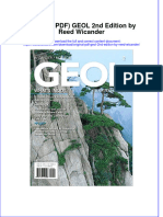 Original PDF Geol 2nd Edition by Reed Wicander PDF