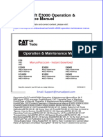 Cat Forklift E3000 Operation Maintenance Manual