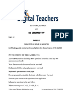 A Level Chemistry Paper 2 Exam 12