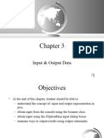 Chapter 3 - Input Output Data
