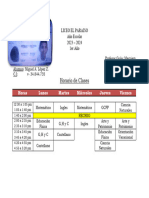 Liceo Paraiso 2023 Horario de Clases