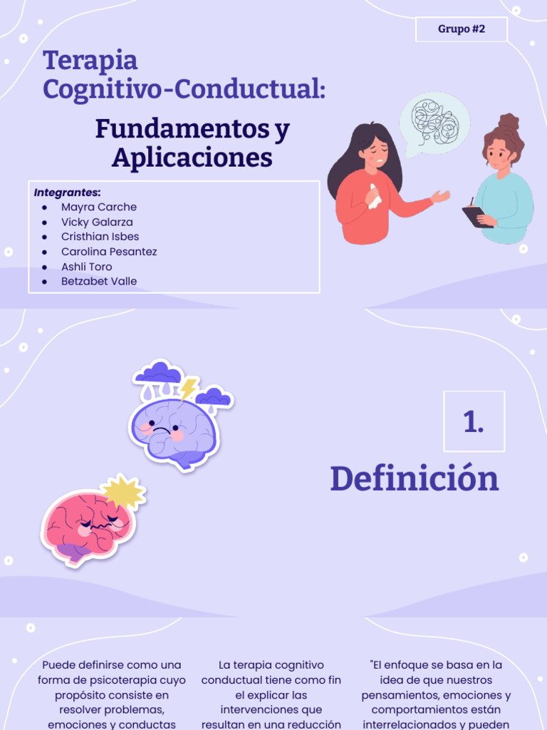 Grupo#2 Terapia Cognitivo Conductual | Descargar gratis PDF | Terapia de conducta cognitiva ...
