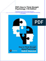 Original PDF How To Think Straight About Psychology 11th Edition PDF