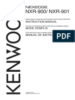 NXR-900/ NXR-901: Instruction Manual Mode D'Emploi