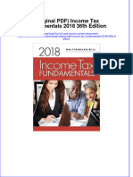 Original PDF Income Tax Fundamentals 2018 36th Edition PDF