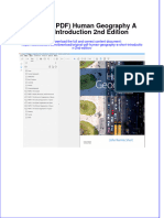 Original PDF Human Geography A Short Introduction 2nd Edition PDF