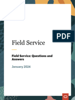 Field Service Questions and Answers
