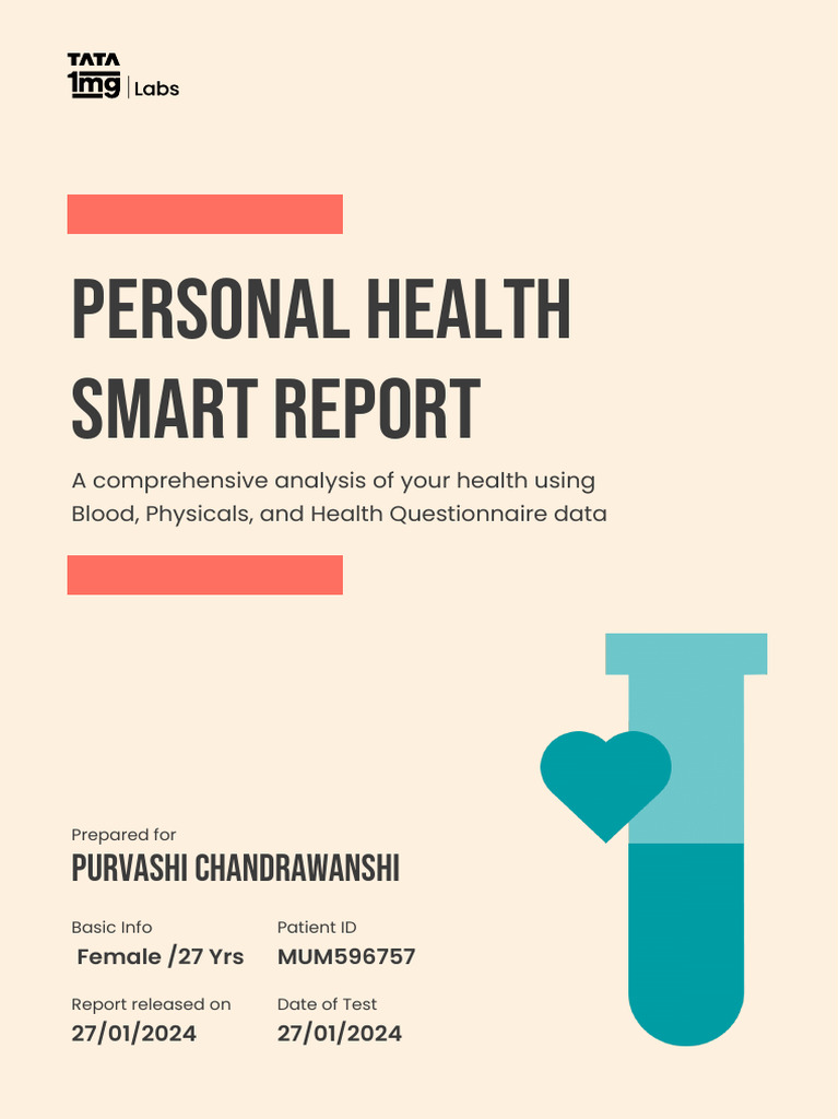 Personal Health Smart Report Summary | PDF | Blood | Clinical Medicine