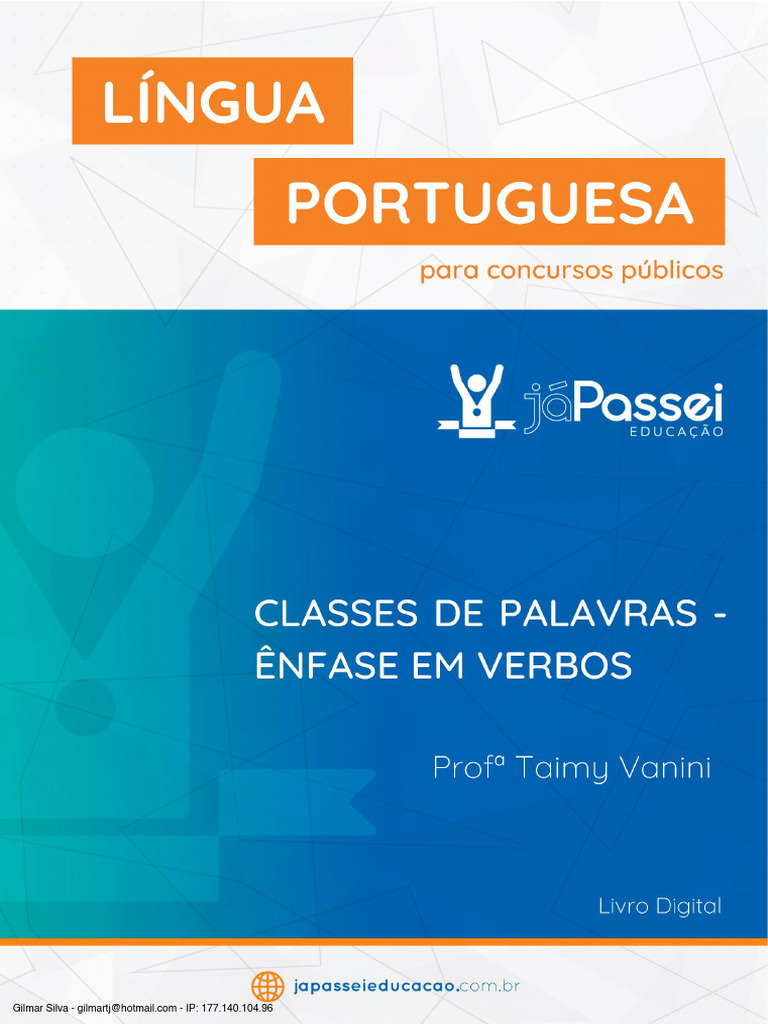 Verbos na Língua Portuguesa para Concursos | PDF | Assunto (gramática ...