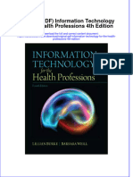 Original PDF Information Technology For The Health Professions 4th Edition PDF