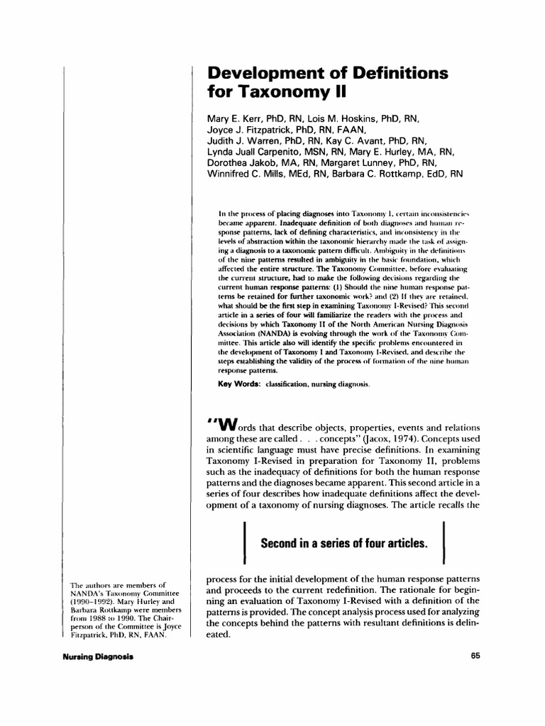 International journal of nursing terminologies and classifications