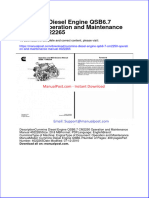 Cummins Diesel Engine Qsb6 7 Cm2250 Operation and Maintenance Manual 4022265