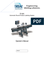 Operator's Manual: Automatic Round Product Labeling System