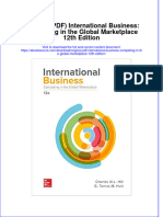 Original PDF International Business Competing in The Global Marketplace 12th Edition PDF