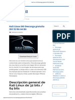 Kali Linux ISO Descarga Gratuita ISO 32 Bit 64 Bit