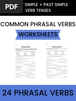 Worksheets: Common Phrasal Verbs