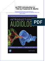 Original PDF Introduction To Audiology 13th by Frederick N Martin PDF