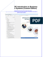Original PDF Introduction To Business Information Systems Custom Edition PDF