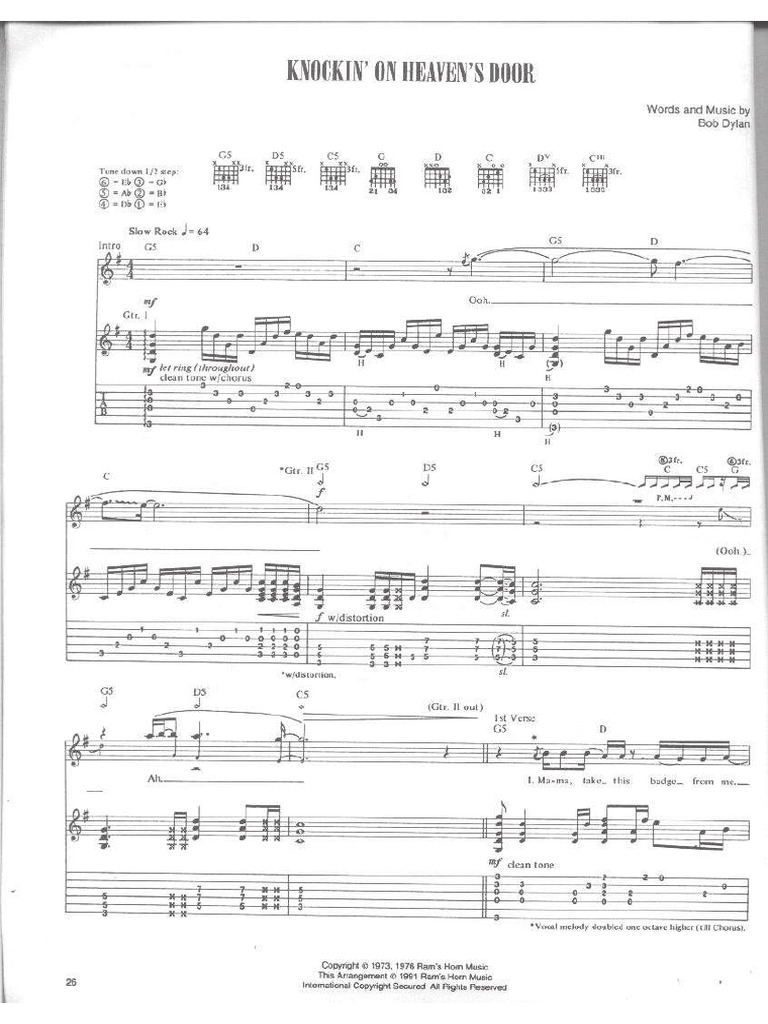 Knockin On Heavens Door PDF